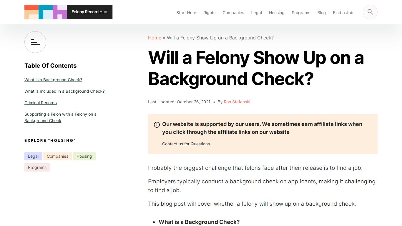 Will a Felony Show Up on a Background Check? - Felony Record Hub